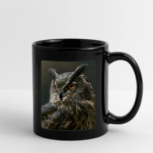 Eurasian Eagle Owl Portrait Design - Full Color Mug