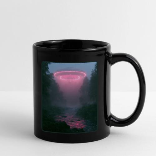 Neon UFO Forest River Design - Full Color Mug