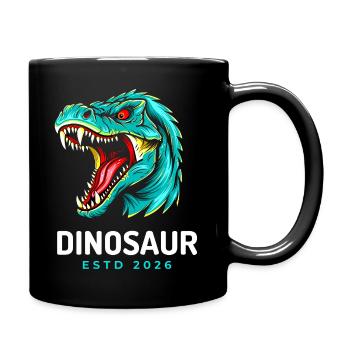 Neon Dino Roar 2026 - Full Color Mug - black - Right