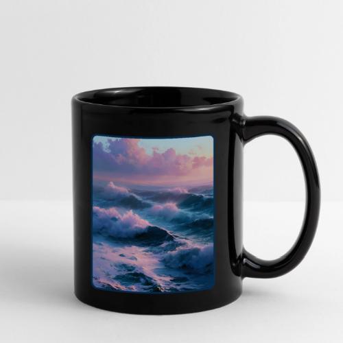 Dreamy Pastel Ocean Sunset Art - Full Color Mug