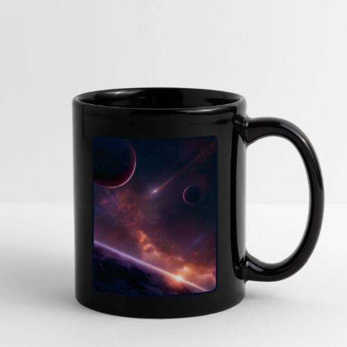 Cosmic Sunset Nebula Space Art - Full Color Mug