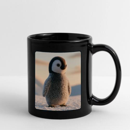 Cute Penguin Chick Sunrise Design - Full Color Mug