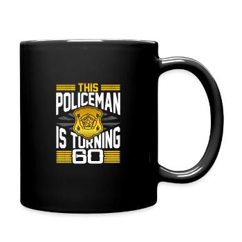 Policeman Gift 60th Birthday Gift Policeman - Full Color Mug - black - Right
