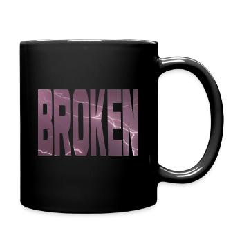 broken heart - Full Color Mug - black - Right