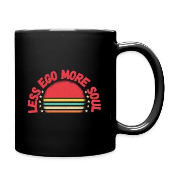 less ego more soul - Full Color Mug - black - Right