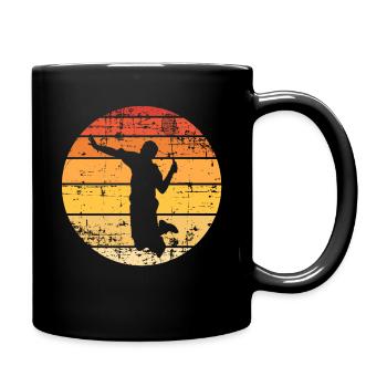 Badminton badminton and passion - Full Color Mug - black - Right