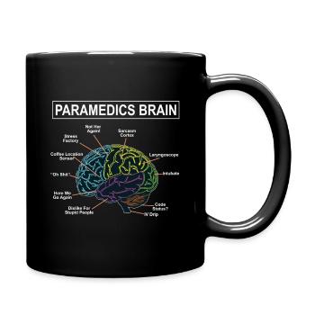 Paramedics Brain - Full Color Mug - black - Right