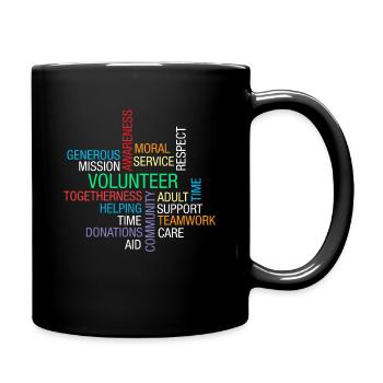 Volunteer Helping Volunteering Volunteers Charity - Full Color Mug - black - Right