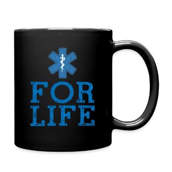 EMT For Life EMS Paramedic Caduceus Medicine - Full Color Mug - black - Right