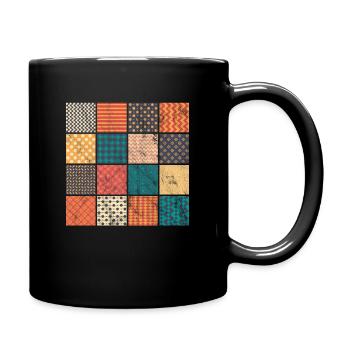 Quilting Quilt Pattern Patchwork Hobby Crafting - Full Color Mug - black - Right