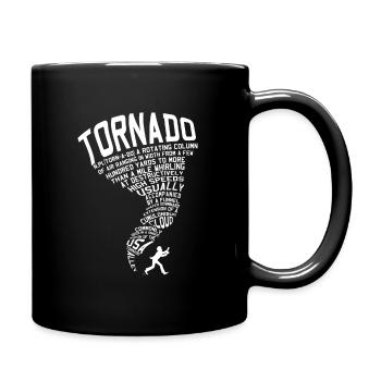 Tornado Storm Chaser Hurricane Wind Weather Gift - Full Color Mug - black - Right