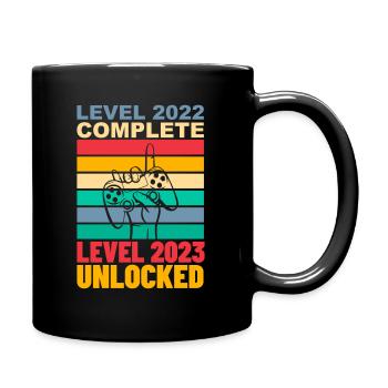 LEVEL 2022 COMPLETE LEVEL 2023 UNLOCKED - Full Color Mug - black - Right
