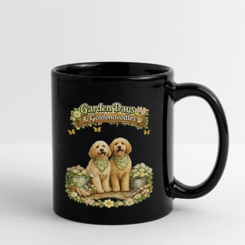 Garden Days & Goldendoodles Cozy Dog Lovers Design - Full Color Mug