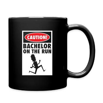 Bachelor Caution Groom Marrying Wedding Day - Full Color Mug - black - Right