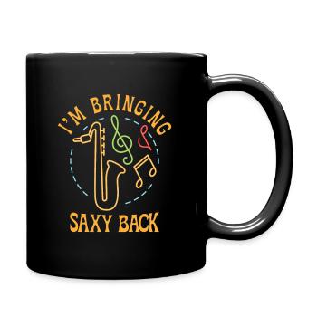 Music Saxophone Classical Music Saxophonist - Full Color Mug - black - Right