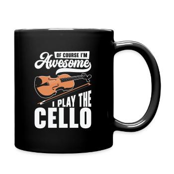 Music Cello Instrument Classical Music Cellist - Full Color Mug - black - Right