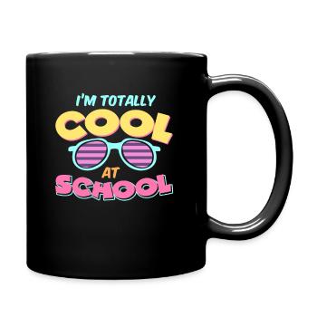 Kids Back to School Totally Cool at School for - Full Color Mug - black - Right