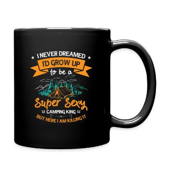Camping Camper Outdoor Mountain Camping Place - Full Color Mug - black - Right