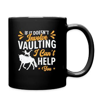 Equestrian Horse Vaulting Horseback Riding - Full Color Mug - black - Right