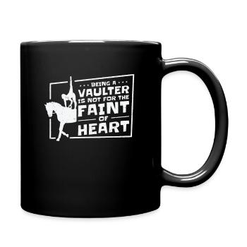 Equestrian Horse Vaulting Vaulter Horseback - Full Color Mug - black - Right