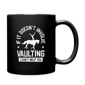 Equestrian Horse Vaulting Horseback Riding - Full Color Mug - black - Right