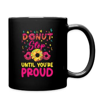 Test Day Donuts Testing Teachers Donut Lover - Full Color Mug - black - Right