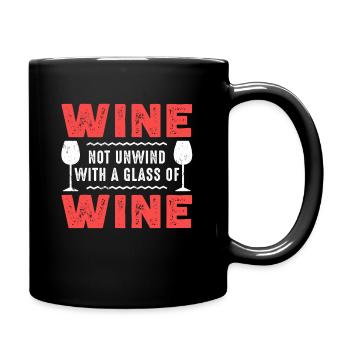 Wine Drinking Wine Tasting Wine Lover - Full Color Mug - black - Right