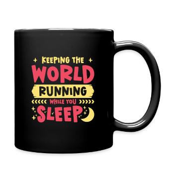 Night Shift Worker Graveyard Duty - Full Color Mug - black - Right