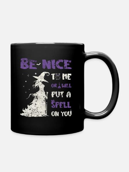 Be nice to me. - Full Color Mug - black