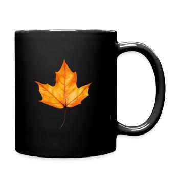 maple leaf - Full Color Mug - black - Right