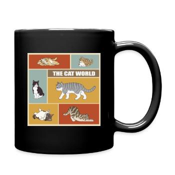The Cat World - Full Color Mug - black - Right