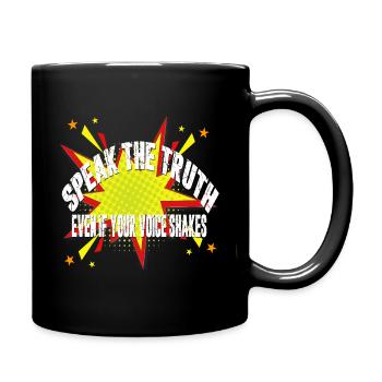 speak the truth - Full Color Mug - black - Right