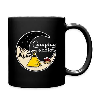 camp addict - Full Color Mug - black - Right