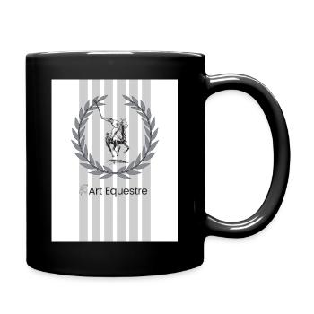 ArtEquestre equestrian fashion line -logo - Full Color Mug - black - Right