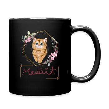 Cat lovers - Full Color Mug - black - Right