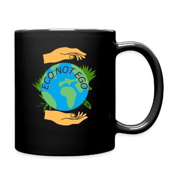ECO NOT EGO - Full Color Mug - black - Right