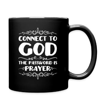 The power of prayer - Full Color Mug - black - Right