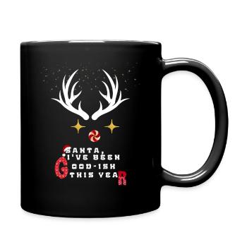 SANTA TEE - Full Color Mug - black - Right