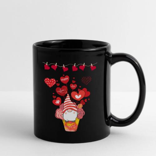 Design wrapped in love hearts, vibrating in love. - Full Color Mug
