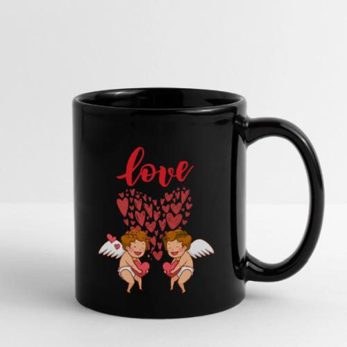 Cupid Love Designs, cupid love angel vibration. - Full Color Mug