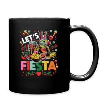 Let's Fiesta Funny Pinata - Full Color Mug - black - Right