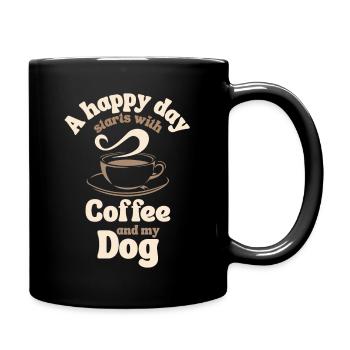 Coffee Dog lover - Full Color Mug - black - Right