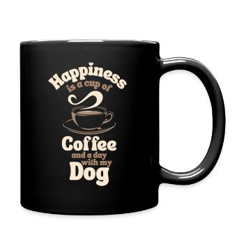 Coffee Dog lover - Full Color Mug - black - Right