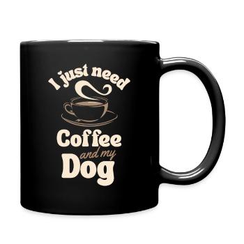 Coffee Dog lover - Full Color Mug - black - Right