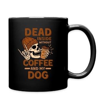 Coffee Dog lover - Full Color Mug - black - Right