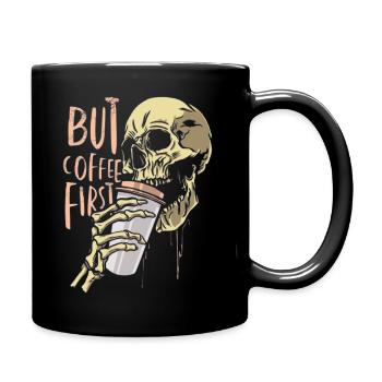 but coffee first - Full Color Mug - black - Right