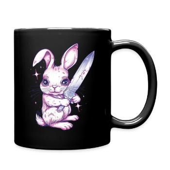 Blade Bunny - Full Color Mug - black - Right