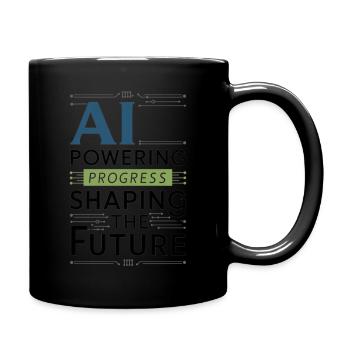 AI: Powering Progress and Shaping the Future - Full Color Mug - black - Right