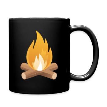 Campfire with sparkles - Full Color Mug - black - Right