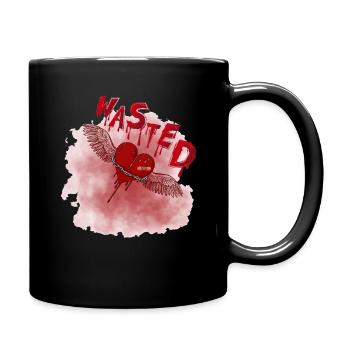 WASTED Broken Heart - Full Color Mug - black - Right